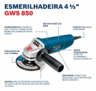 ESMERILHADEIRA GWS 850 220V M14